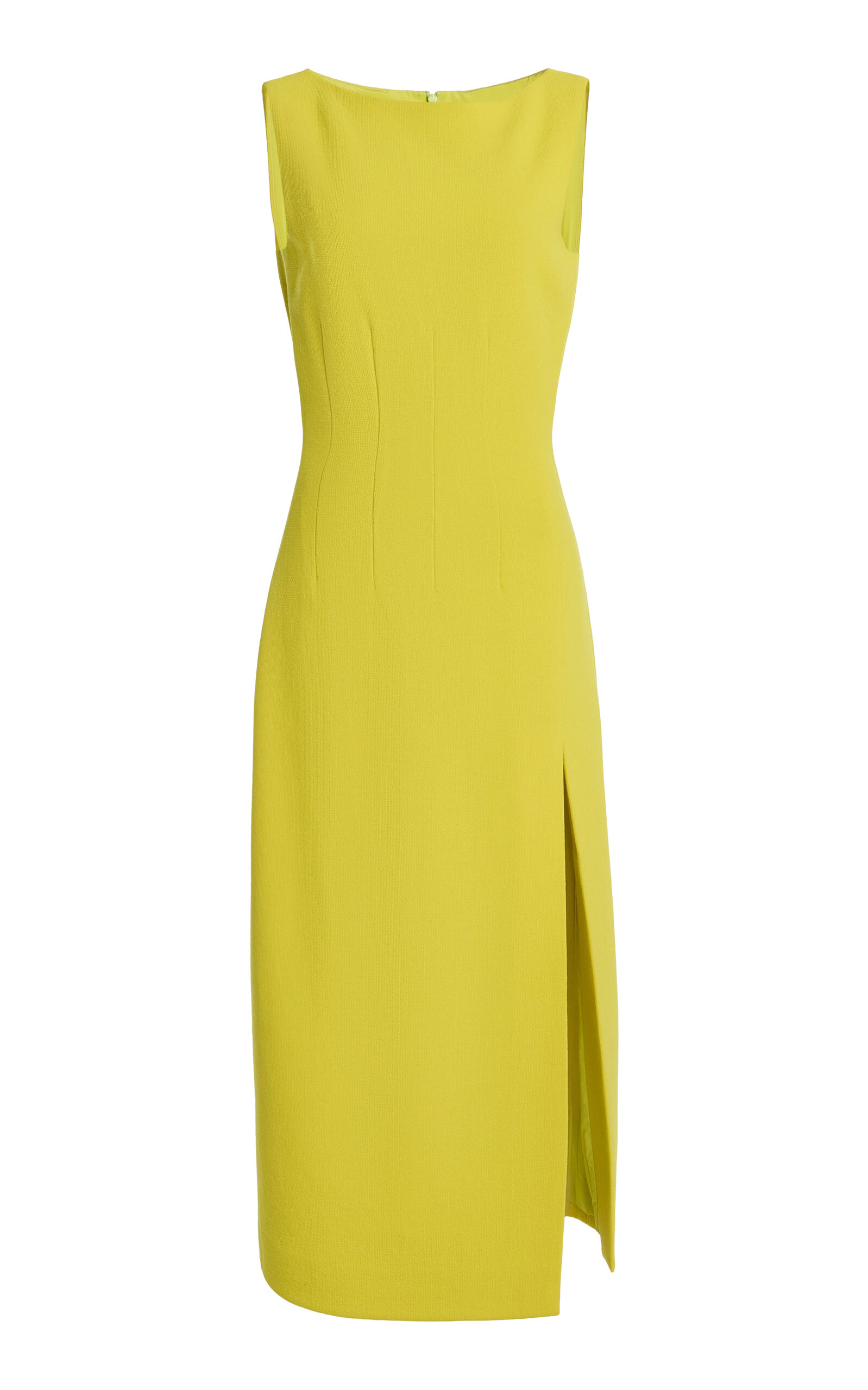 Sergio Hudson Sergio Hudson BoatNeck Midi Dress with Slit