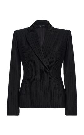 Sergio Hudson Sergio Hudson DoubleBreasted Beaded Blazer
