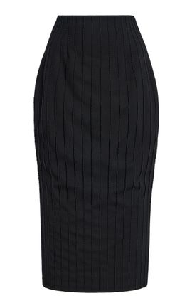 Sergio Hudson Sergio Hudson HandEmbroidered Stretch Crepe Pencil Skirt