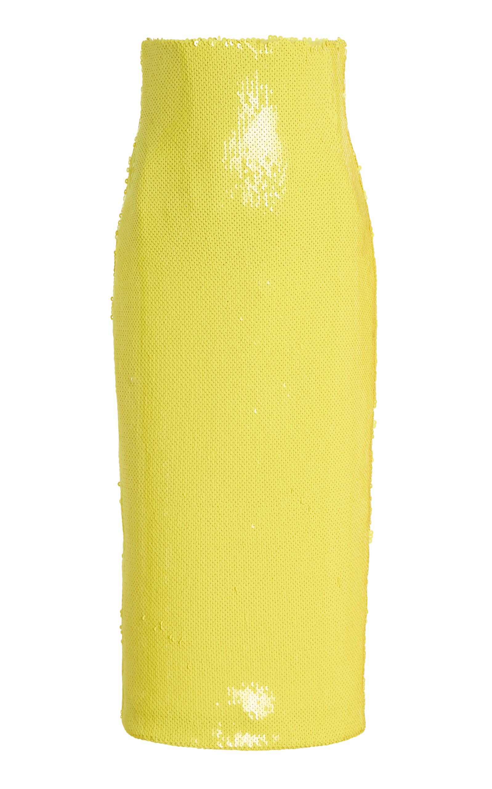 Sergio Hudson Sergio Hudson HighRise Sequin Pencil Skirt Yellow