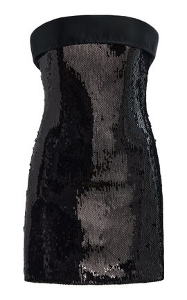 Sergio Hudson Sergio Hudson Strapless Sequined Mini Dress