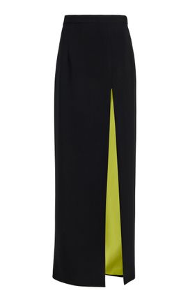 Sergio Hudson Sergio Hudson Stretch Crepe Maxi Pencil Skirt with Slit