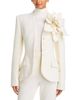 Sergio Hudson Sergio Hudson Wool Blend Collarless Blazer - 3