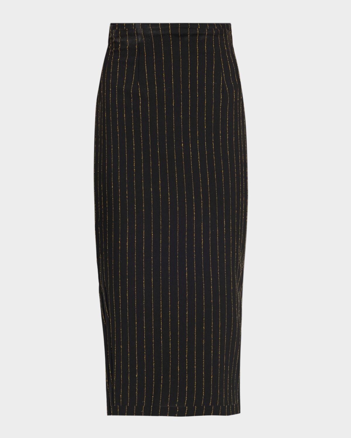 Sergio Hudson Tailored Wool Midi Pencil Skirt