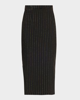Sergio Hudson Tailored Wool Midi Pencil Skirt