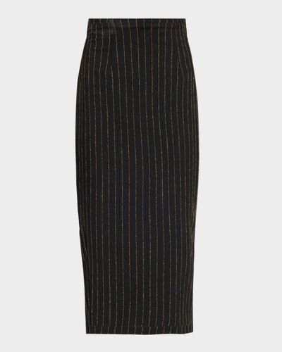 Sergio Hudson Tailored Wool Midi Pencil Skirt