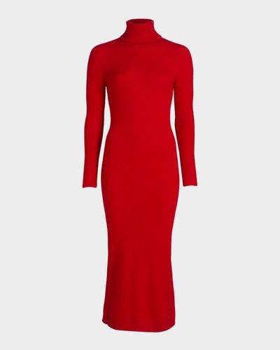 cashmere turtleneck midi sweater dress The Turtleneck Sweater Dress in Cashmere