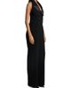 Sergio Hudson Women's Satin Lapel Halter Crepe Jumpsuit - 4