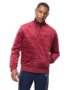 Sergio Tacchini Sergio Tacchini Redi Quilted Velour Bomber Jacket