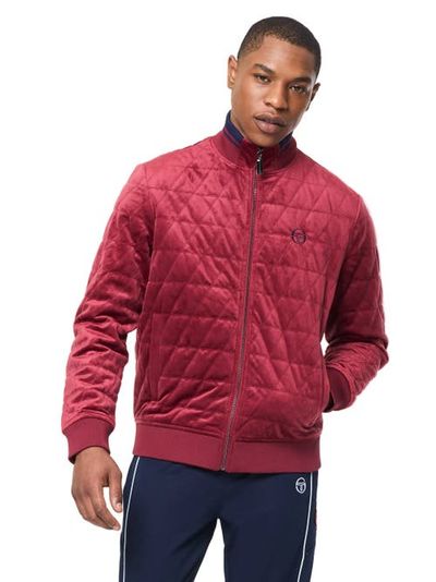 Sergio Tacchini Sergio Tacchini Redi Quilted Velour Bomber Jacket