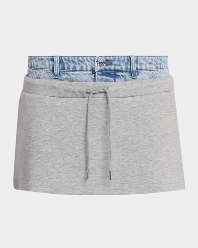 SEROYA Bertha Layered Mini Skirt