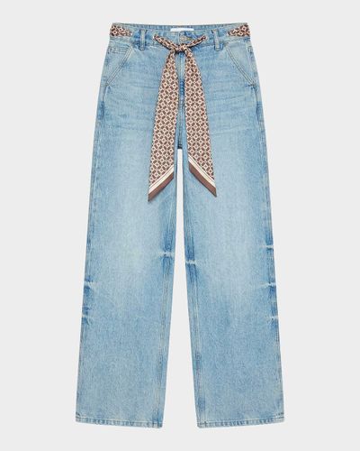 SEROYA Bond Sash Belt Baggy Jeans