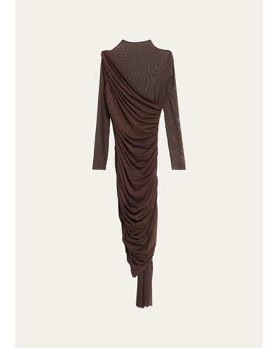 SEROYA Dane Mesh Midi Dress