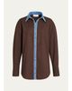 SEROYA Gill Oversized Button-Front Shirt - 1