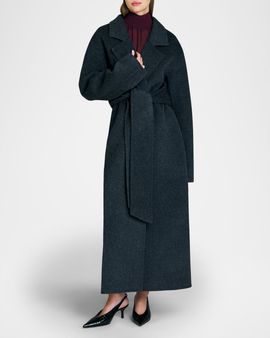 SEROYA Lyli Wool-Blend Wrap Coat