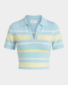 SEROYA Panie Knit Polo Top