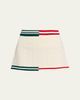 SEROYA Pearson Cable-Knit Mini Skirt - 1