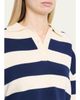 SEROYA Ryla Striped Polo Sweater - 5