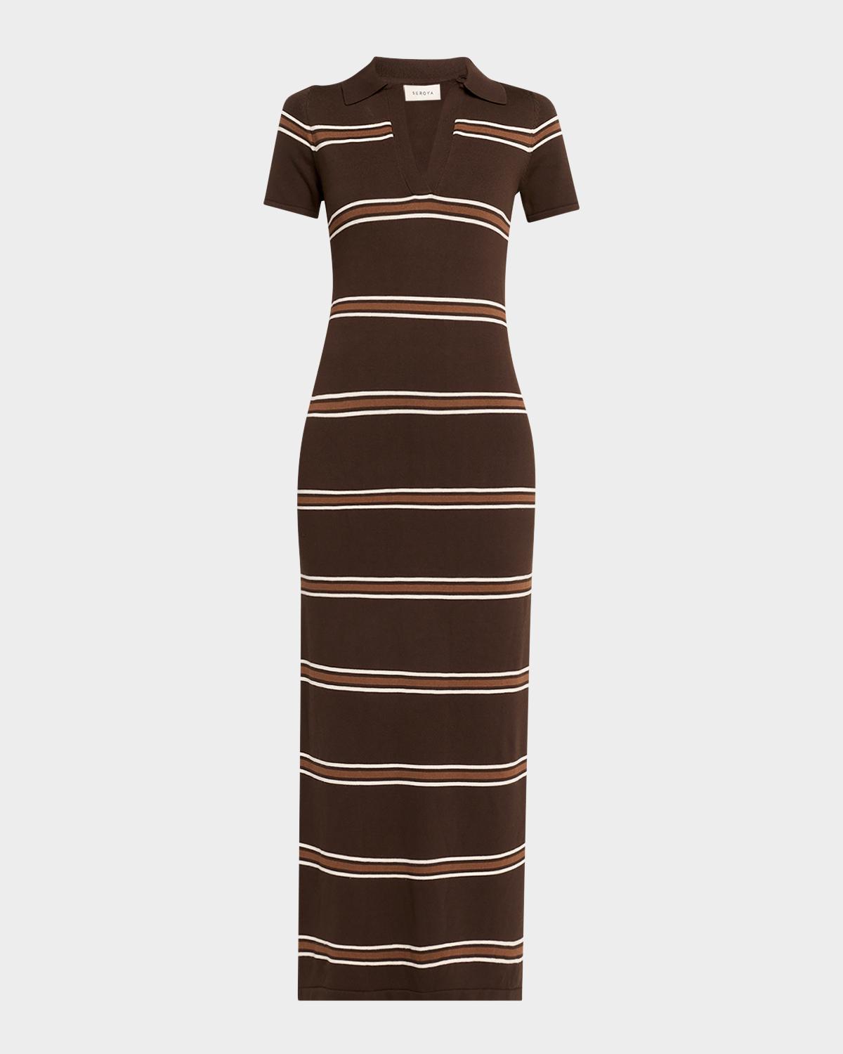 SEROYA Sam Striped Maxi Dress