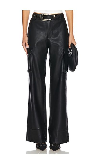 SER.O.YA SER.O.YA Fifer Vegan Leather Low Rise Cargo Pant