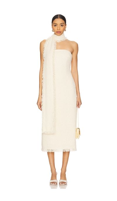 SER.O.YA SER.O.YA Lott Boucle Midi Dress