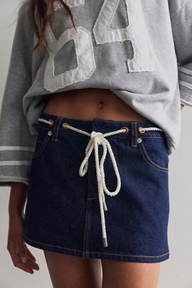 SEROYA SEROYA Nandi Denim Mini Skirt