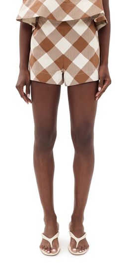 SEROYA SEROYA Pennie Shorts Cedarwood Gingham