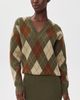 SEROYA SEROYA Savvy Sweater Dress Olivewood Argyle - 2