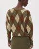 SEROYA SEROYA Savvy Sweater Dress Olivewood Argyle - 3