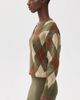 SEROYA SEROYA Savvy Sweater Dress Olivewood Argyle - 4