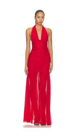 SEROYA SEROYA Teghan Mesh Dress