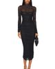 SER.O.YA SER.O.YA Trina Mesh Ruched Midi Dress - 1