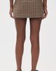 SEROYA SEROYA Valkiria Skort Tan Houndstooth - 3
