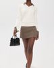 SEROYA SEROYA Valkiria Skort Tan Houndstooth - 5