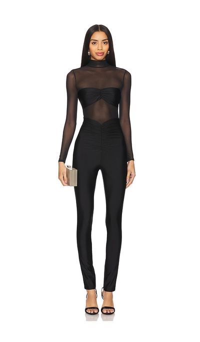 SER.O.YA SER.O.YA X Revolve Brietta Bandeau Mesh Catsuit