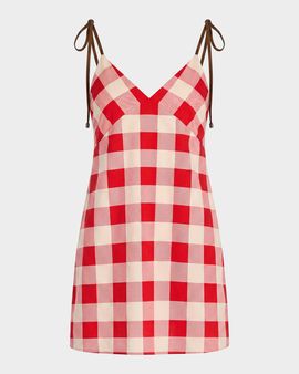 SEROYA Shantie Gingham Mini Dress