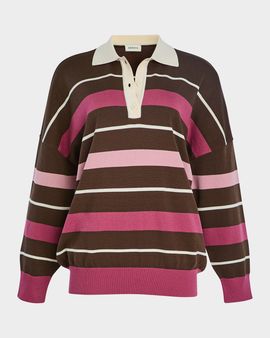 SEROYA Taby Striped Sweater