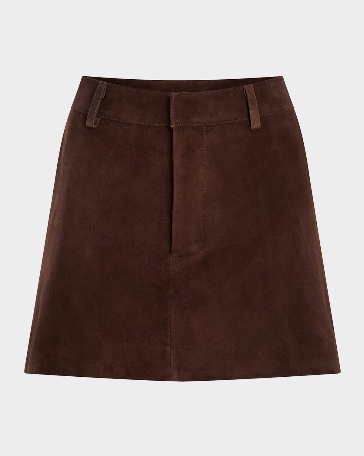 SEROYA Torrance Suede Mini Skirt
