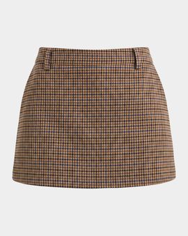 SEROYA Valkiria Houndstooth Mini Skort