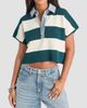 SEROYA Women's Corsa Denim-Trim Striped Top - 4