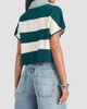 SEROYA Women's Corsa Striped Denim-Trim Top - 3