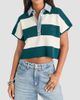 SEROYA Women's Corsa Striped Denim-Trim Top - 4