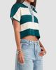 SEROYA Women's Corsa Striped Denim-Trim Top - 6
