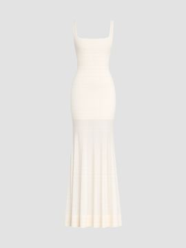 SEROYA Women's Inga Sheer Knit Maxi Dress