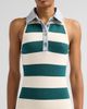 SEROYA Women's Jones Striped Sleeveless Polo Mini Dress - 5