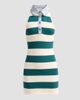 SEROYA Women's Jones Striped Sleeveless Polo Mini Dress - 6