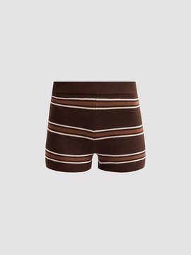 SEROYA Women's Kel Striped Knit Shorts