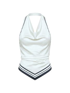 Ser.o.ya Women's Nicola Halterneck Satin Top