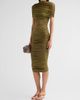 SEROYA Women's Roberta Ruched Mesh Midi Dress - 4