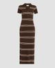 SEROYA Women's Sam Stripe Polo Maxi Dress - 1